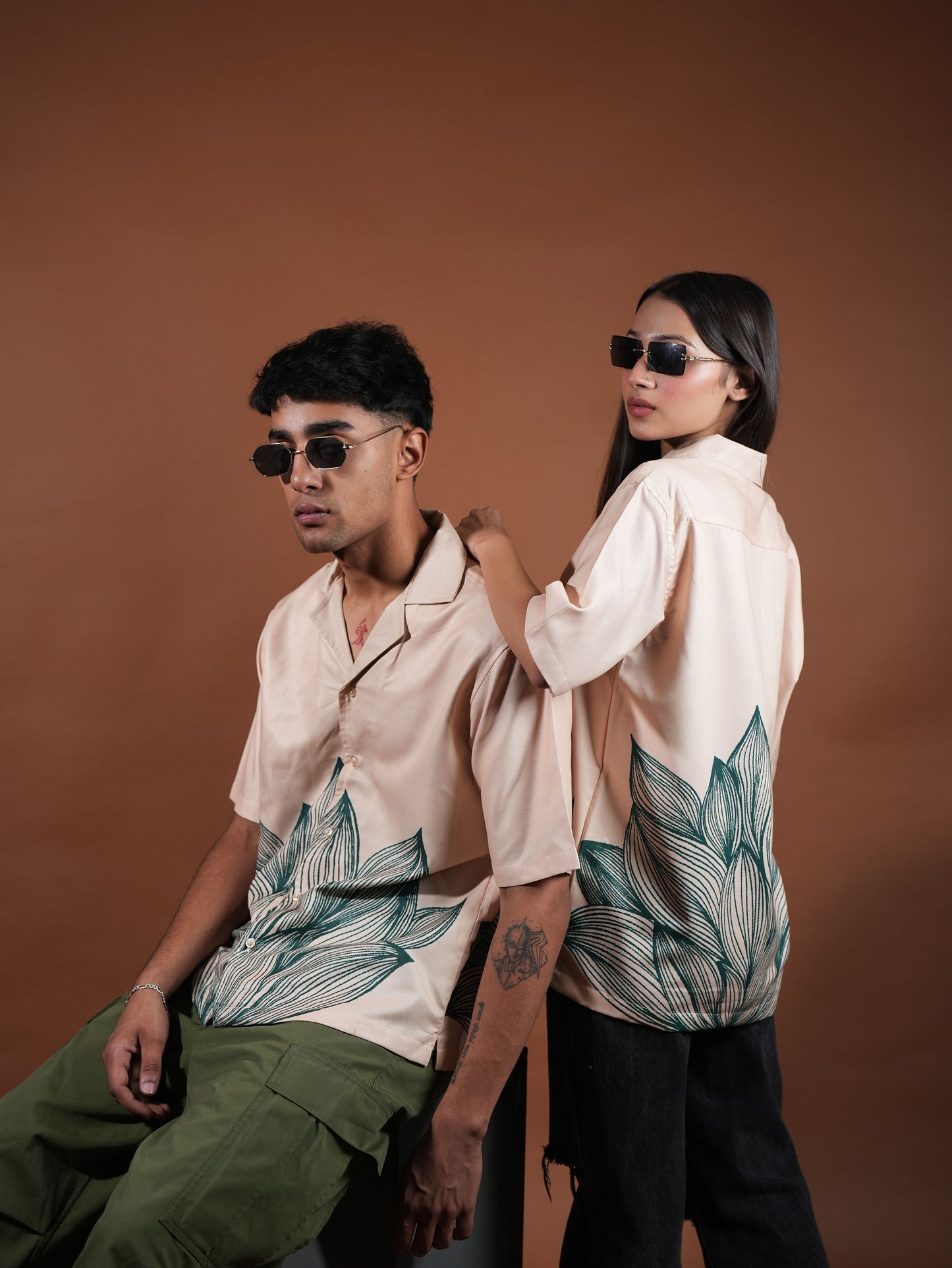 LEAFY AFFAIR RELAXED FIT SHIRT