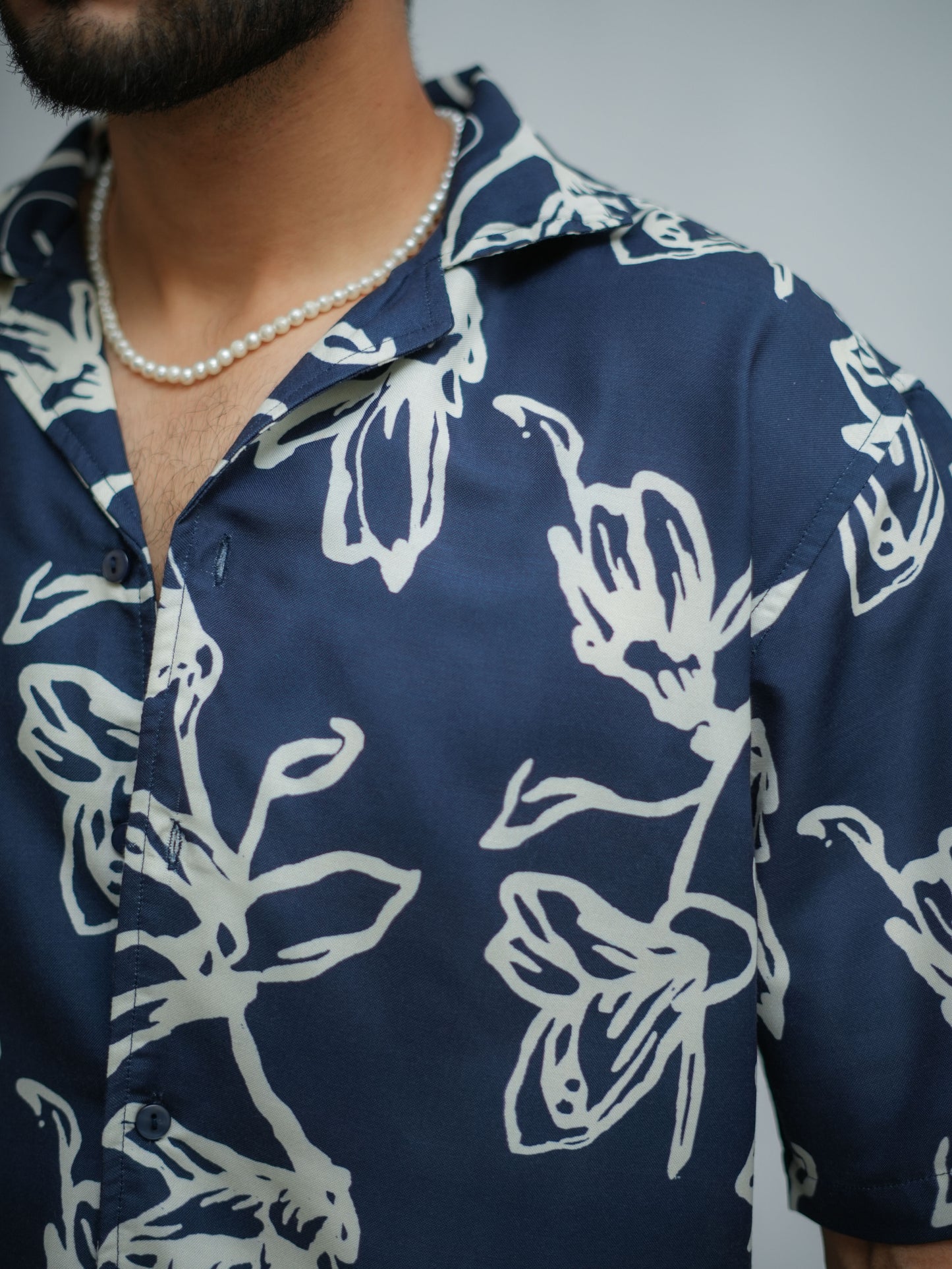 TWILIGHT LEAVES RELAXED FIT SHIRT - EMEE-Y