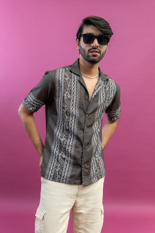 TRIBAL BLOOM RELAXED FIT SHIRT