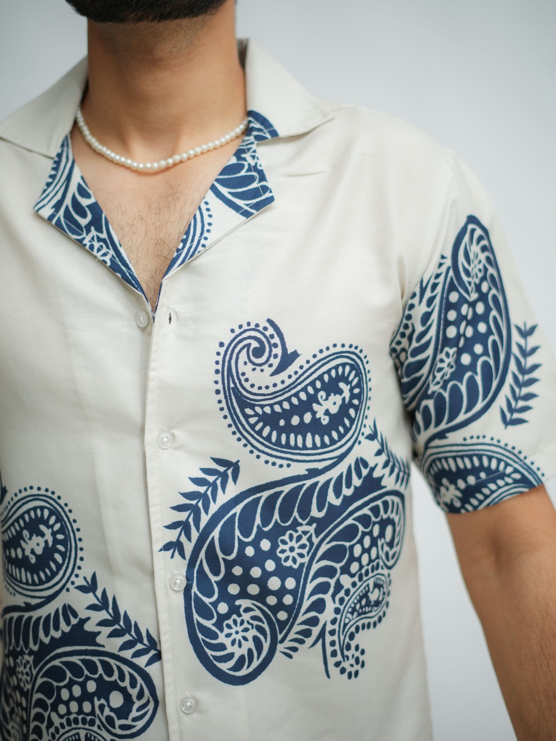PAISLEY BOURBON RELAXED FIT SHIRT - EMEE-Y