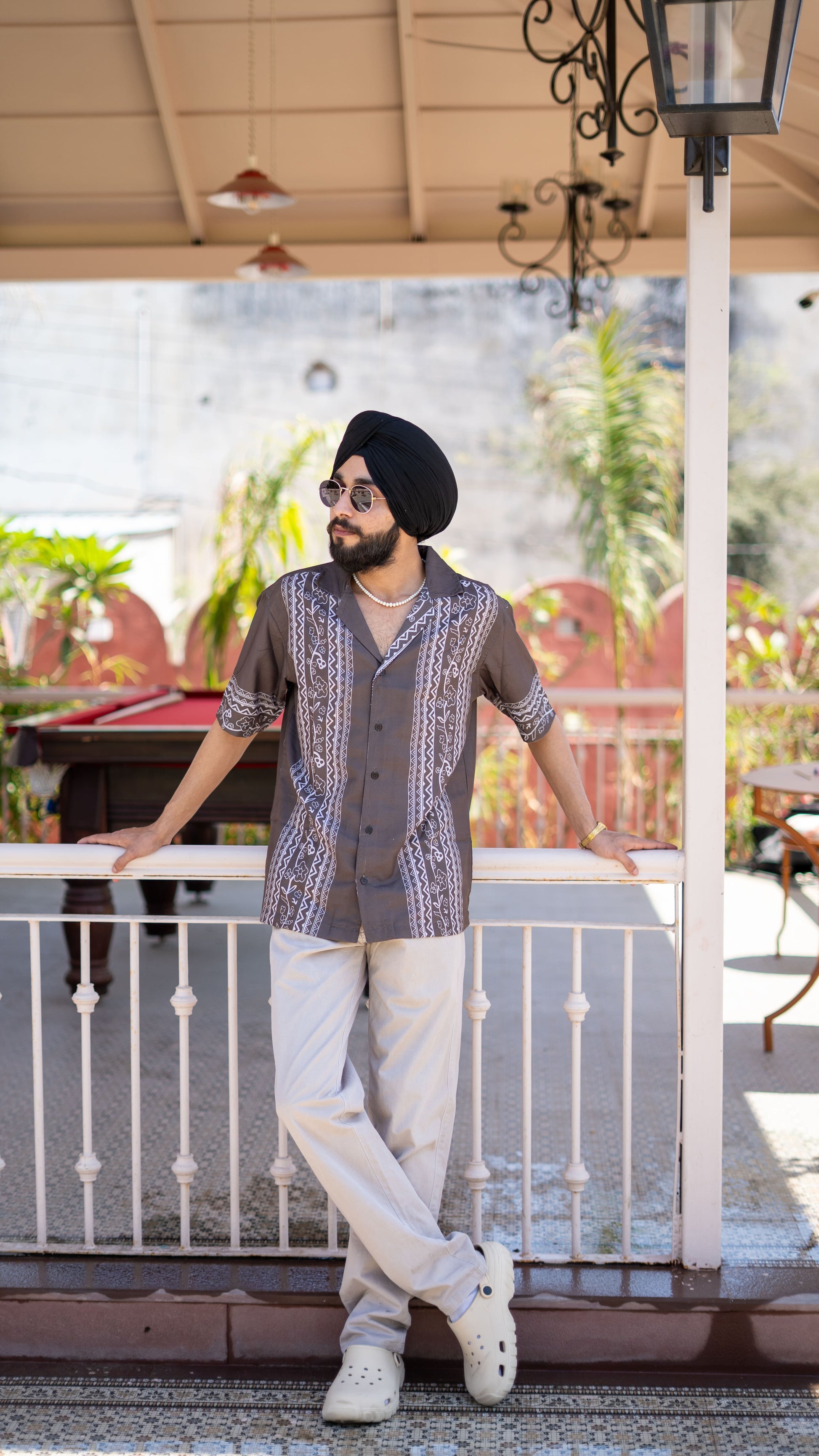 smart looking oversized shirt in olive  color